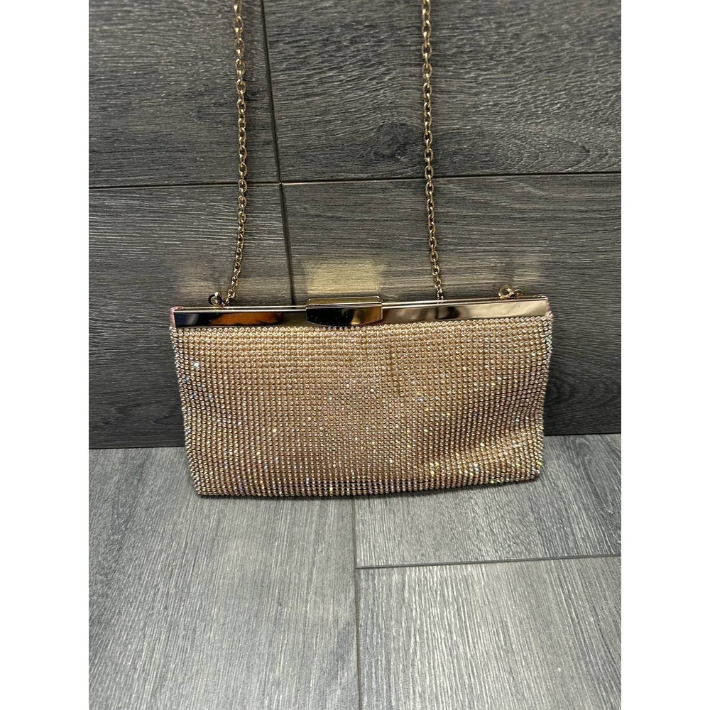 INC Terri Rhinestone Pouch Clutch prom Hand Bag B000374